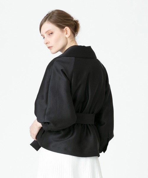 「LOULOU WILLOUGHBY」 トレンチコート 2 ブラック レディース_画像4