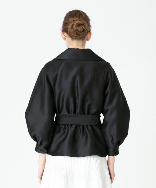 「LOULOU WILLOUGHBY」 トレンチコート 2 ブラック レディース_画像5