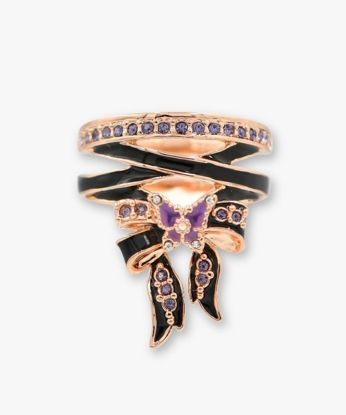 ANNA SUI 新作 指輪 リボンモチーフ 蝶 ANNA SUI（アナスイ） 指輪 リング リボンモチーフ リング レディース