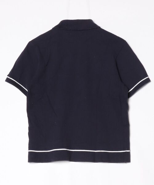 「LACOSTE」 ワンポイント半袖ポロシャツ 3 ネイビー メンズ_画像2