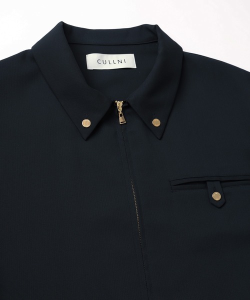 CULLNI（クルニ） シャツ Dry Stretch Cloth Button-Tab Pocket Zip Up