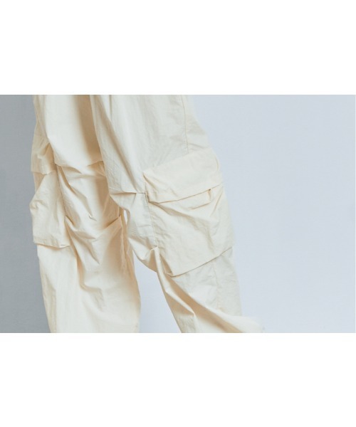 「W:Huku」 「maviru」カーゴパンツ L ブラック レディース_画像3