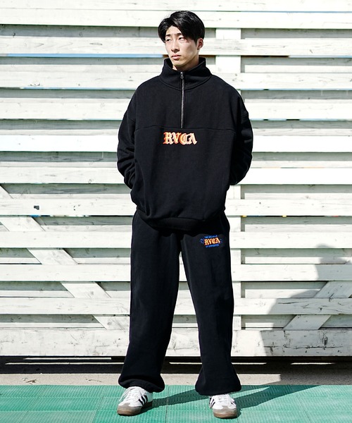 「RVCA」 スウェットカットソー L ブラック メンズ_画像4