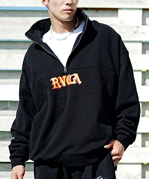 「RVCA」 スウェットカットソー L ブラック メンズ_画像7