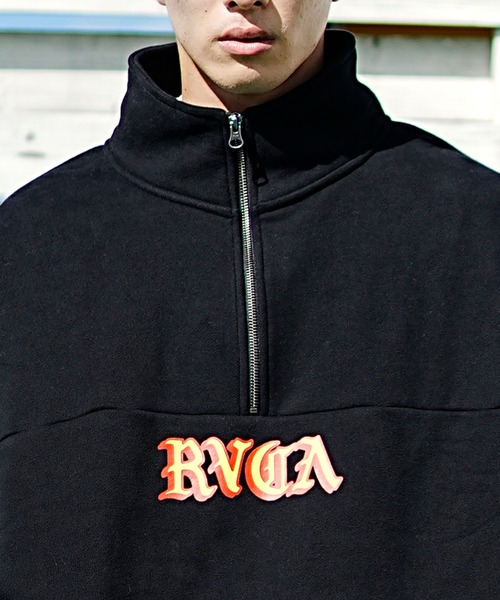 「RVCA」 スウェットカットソー L ブラック メンズ_画像8