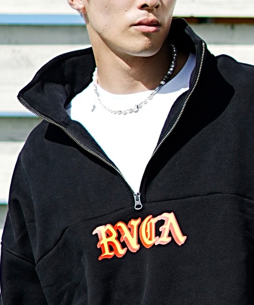「RVCA」 スウェットカットソー L ブラック メンズ_画像9