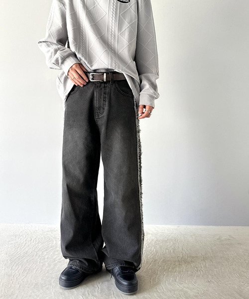 「Java」 デニムパンツ LARGE ブルー レディース_画像5