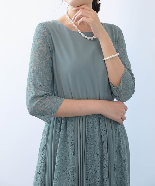 「Cinderella」 7分袖ワンピース MEDIUM ピンク レディース_画像7