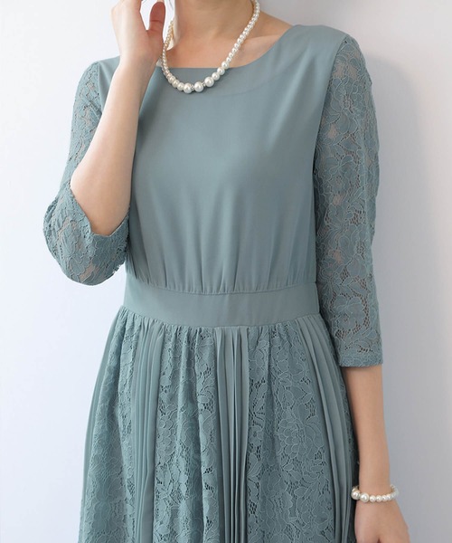 「Cinderella」 7分袖ワンピース MEDIUM ピンク レディース_画像8