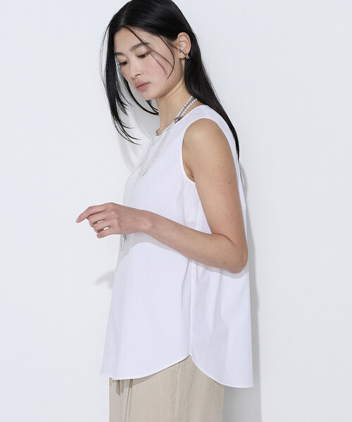 tシャツ トリアセスラブストレッチ アンサンブルプルオーバー レディースの画像