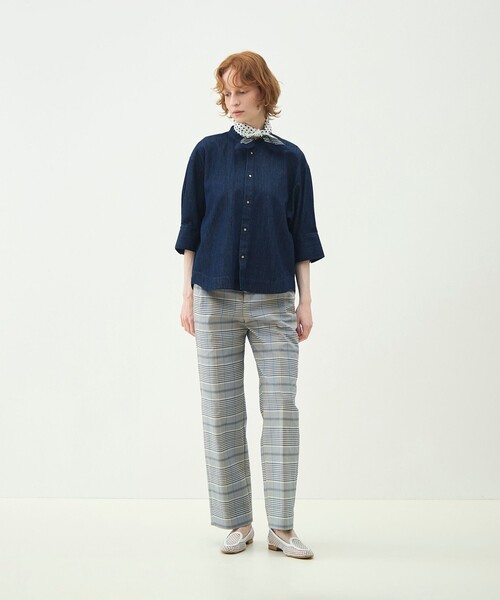 MACPHEE（マカフィー） ブラウス シャツ コットンセルロースデニム