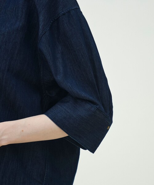 MACPHEE（マカフィー） ブラウス シャツ コットンセルロースデニム