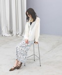 ブラウス シャツ 夏 シルキータッチシアーシャ...の詳細画像2