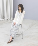 ブラウス シャツ 夏 シルキータッチシアーシャ...の詳細画像3