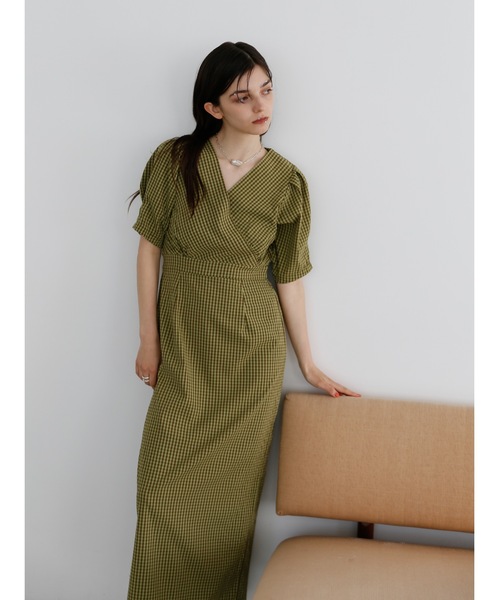 Katrin Tokyo半袖 オケージョン　ワンピース Katrin TOKYO 半袖ワンピース S グリーン レディース : ZOZOTOWN Yahoo
