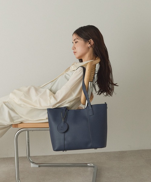 「GUSCIO」 トートバッグ FREE ネイビー レディース_画像6