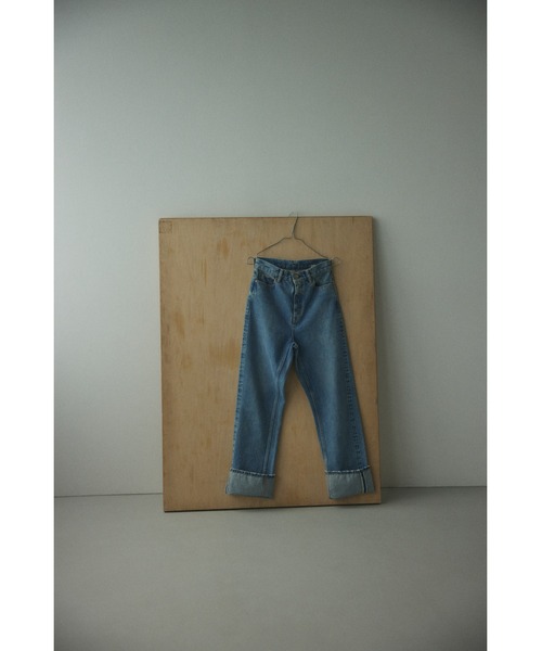 「BLACK BY MOUSSY」 「blkby jeans」デニムパンツ 25inch ブルー レディース_画像7