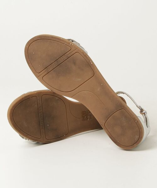「NINE WEST」 フラットサンダル - シルバー レディース_画像3