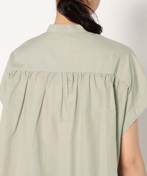 Danton（ダントン） 半袖シャツ 36 レッド レディース : ZOZOTOWN
