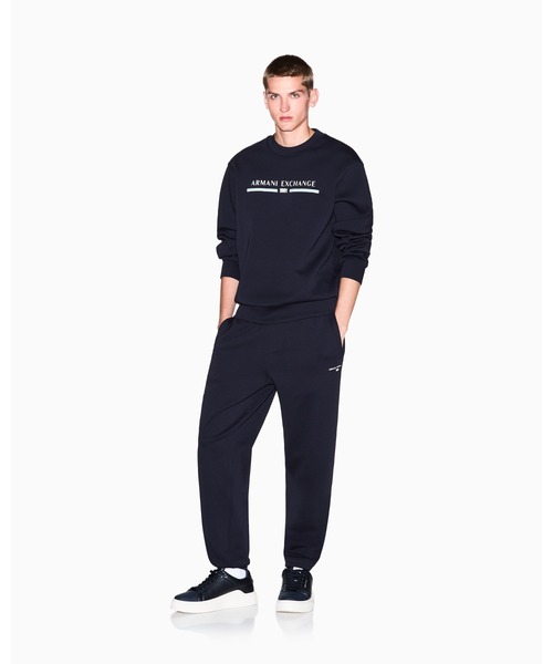 「ARMANI EXCHANGE」 長袖Tシャツ MEDIUM オフホワイト メンズ_画像4