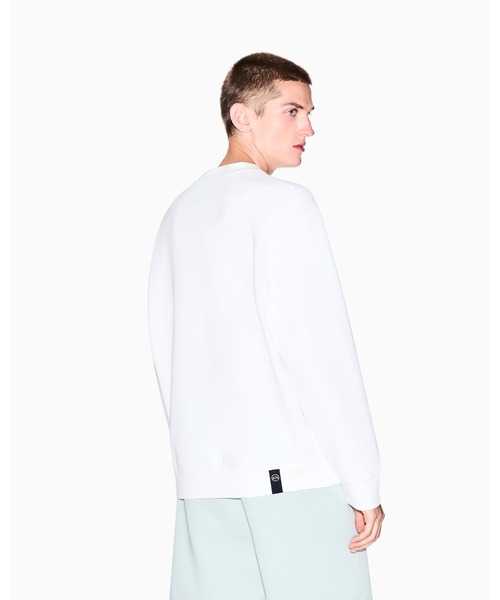 「ARMANI EXCHANGE」 長袖Tシャツ MEDIUM オフホワイト メンズ_画像6