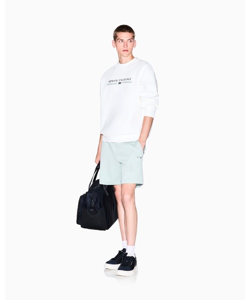 「ARMANI EXCHANGE」 長袖Tシャツ MEDIUM オフホワイト メンズ_画像8