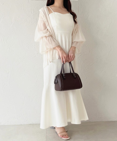 「apres jour」 キャミソールワンピース X-LARGE ホワイト レディース_画像2