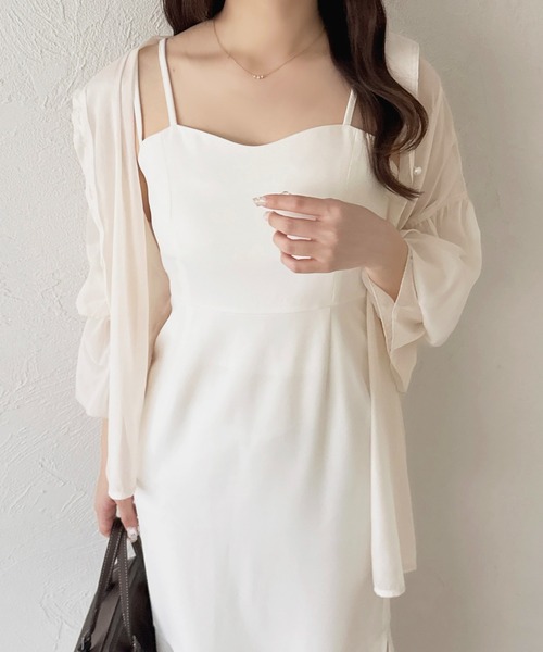 「apres jour」 キャミソールワンピース X-LARGE ホワイト レディース_画像5