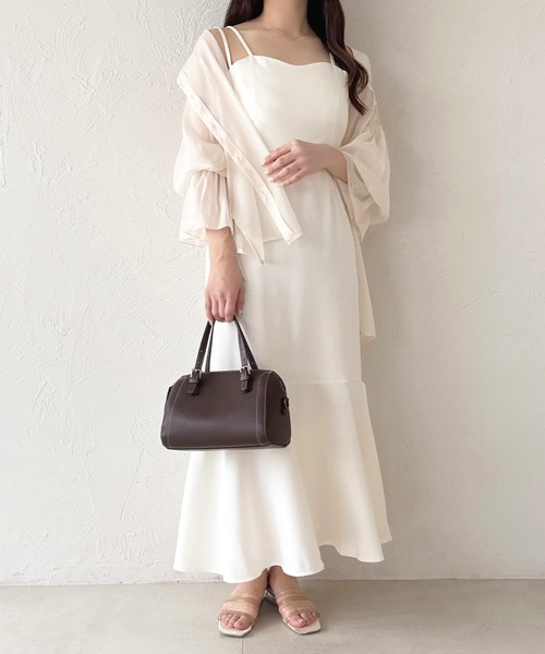 「apres jour」 キャミソールワンピース X-LARGE ホワイト レディース_画像6