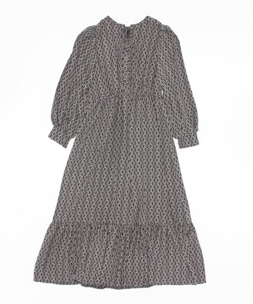「TITE IN THE STORE」 長袖ワンピース 38 グリーン レディース_画像2