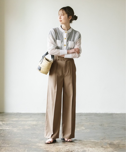 「NOBLE」 パンツ 34 ブラウン レディース_画像3