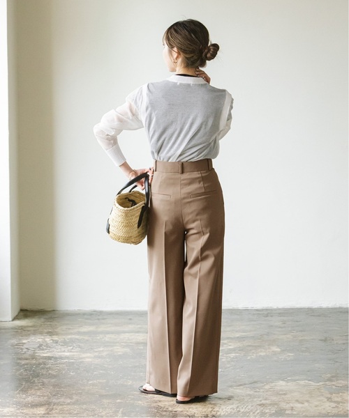 「NOBLE」 パンツ 34 ブラウン レディース_画像4