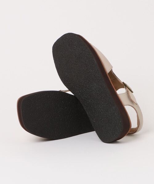 「Piedi Nudi」 「hocco」フラットサンダル 24.0cm ブラック レディース_画像3