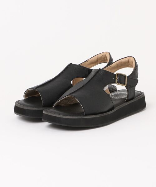 「Piedi Nudi」 「hocco」フラットサンダル 24.0cm ブラック レディース_画像8
