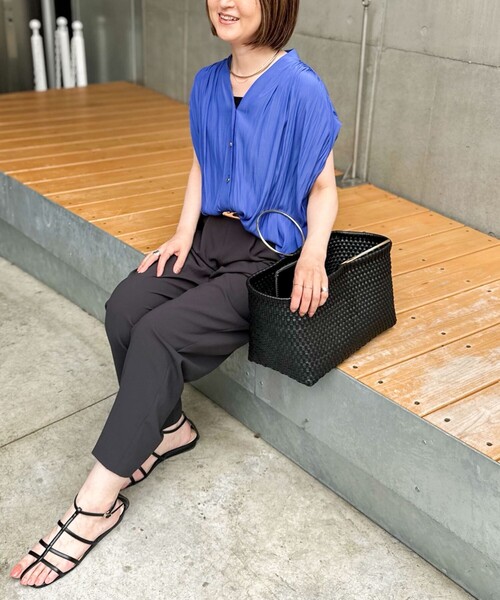 「NOLLEY'S」 パンツ 38 ブラック レディース_画像4