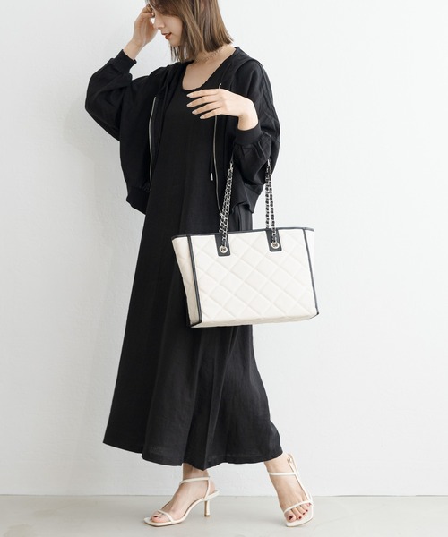 キャンバス　トートバッグ　クロスパッチ　ミリタリー　再構築　チェーン　レザー OFFICIAL x HERITAGE チェストバッグ 4点留め栃木レザー