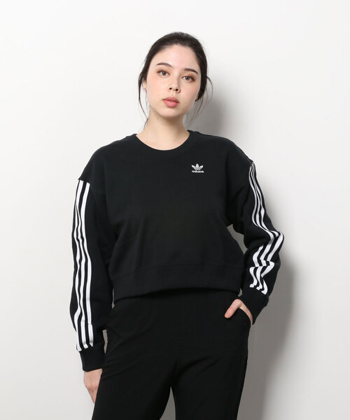 スウェット adidas アディダス W SWEATSHIRT ロングスリーブ HC2064 BLACK