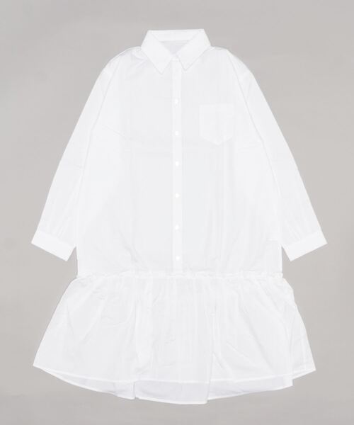 美品✨ styling/ 裾サイドフレア　シャツワンピース 裾フレアシャツマキシワンピース＜大きいサイズ有＞シック