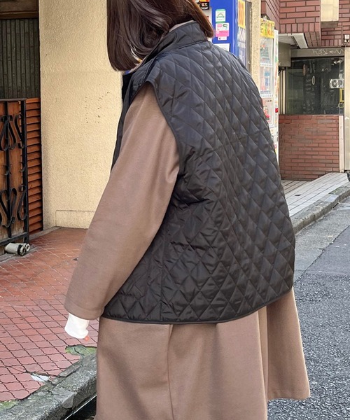【ルコック品】ダウンベスト　3way チャコールグレー　迷彩柄　タヌキ FINE CREEK & co /ファインクリークアンドコー】 ダウンベスト