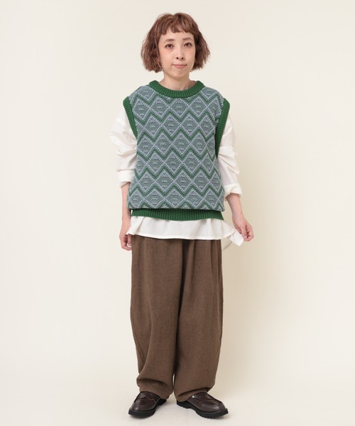 RNA-N レディース 服 ベスト RNA-N｜K2621 畦編みコットンニットベスト | Rakuten Fashion