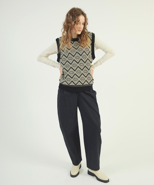 RNA-N レディース 服 ベスト RNA-N ベスト ジレ K2637 ジャカードベスト レディース