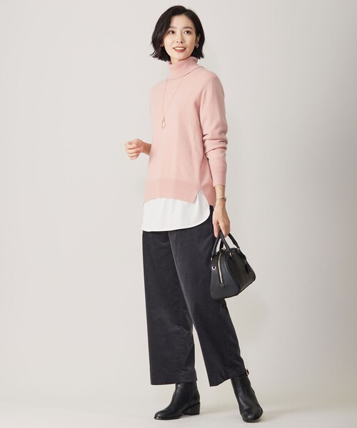 ニット セーター 「洗える」CASHMERE BLEND タートルネック ニット レディース J.PRESS ニット セーター 「洗える」CASHMERE BLEND