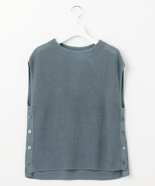 J.PRESS ベスト ジレ 「洗える」LINEN COTTON ニット レディース