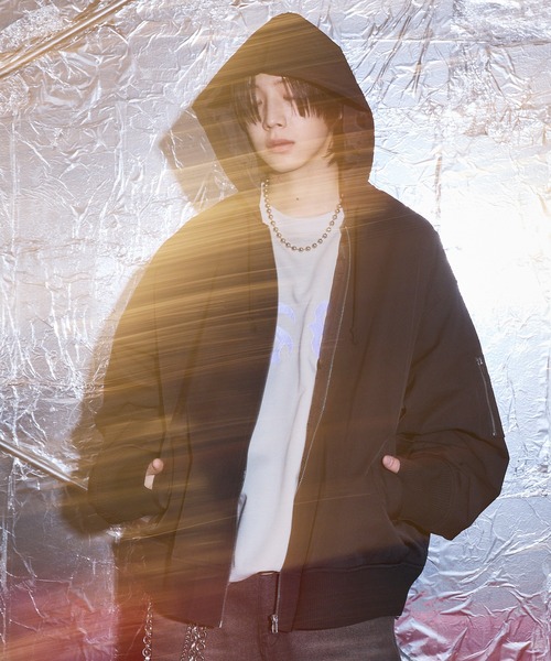 SAVEDGE ブルゾン アウター OVERSIZE HOOD BOMBER JACKET/オーバー