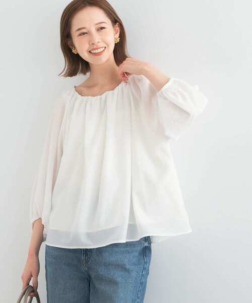 tシャツ 「2Way」オフショルTee レディース セール】 2WAYオフショルブラウス（オフホワイト