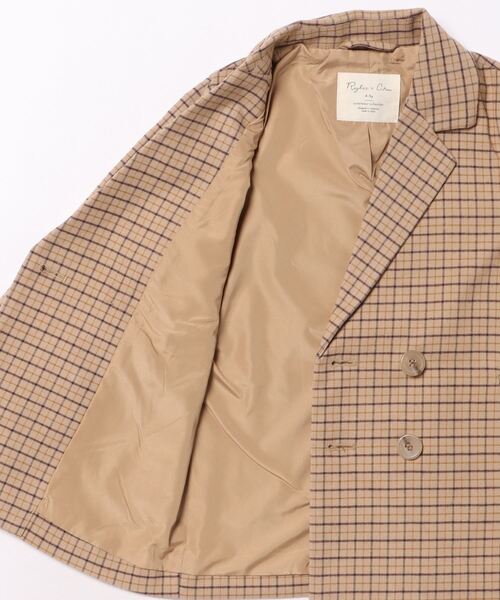 ベビー /Rylee＋Cru/DOUBLE BREASTED BLAZER || AUTUMN PLAIDの画像