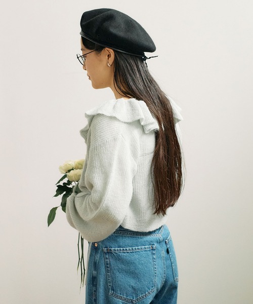 ホットセール 口コミ ニット London fig mimi ZOZOTOWN : レディース cardigan frill トップス