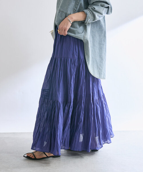 コットンワッシャープリーツスカート THE KEIJI / IJIIT&Co. ONLINE STORE/商品詳細 WASHABLE