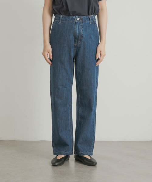 URBAN RESEARCH DOORS デニムワイドパンツ インディゴ 新品 URBAN RESEARCH DOORS（アーバンリサーチドアーズ）の「デニム