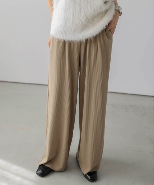 soduk リブパンツ 美品 SUGAR BISKET パンツ 美シルエットリブパンツ レディース